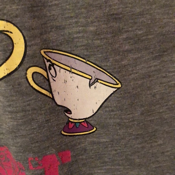 Beauty and the Beast Mrs. Potts Gray Sleep Tank Top Womens Medium M 7-9 Disney - Picture 4 of 12